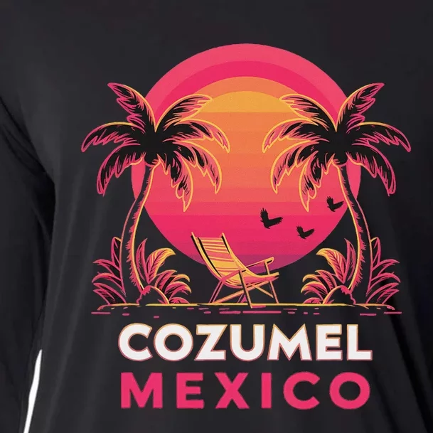 Cozumel Mexico Vacation Paradise Cooling Performance Long Sleeve Crew