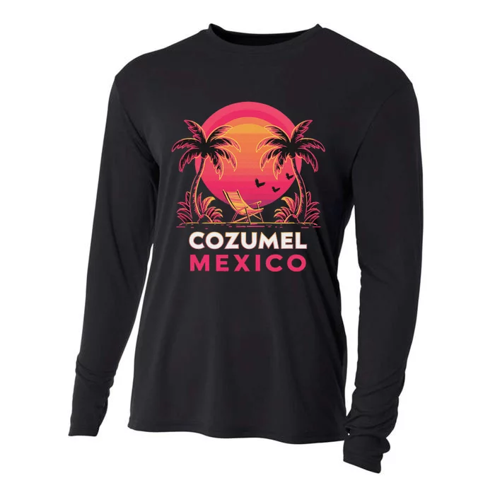 Cozumel Mexico Vacation Paradise Cooling Performance Long Sleeve Crew