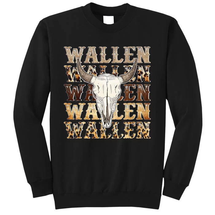 Country Music Western Cow Skull Tall Sweatshirt