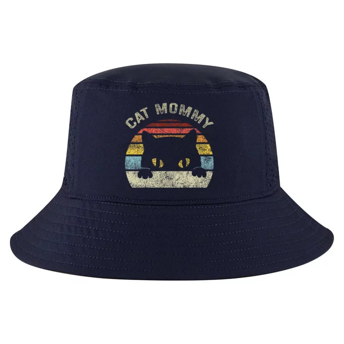 Cat Mommy Women Retro Black Cats Mom Cool Comfort Performance Bucket Hat