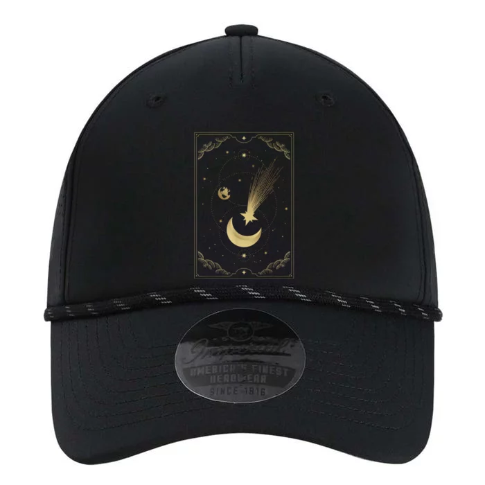 Crescent Moon With Shooting Star Tarot Card Performance The Dyno Cap