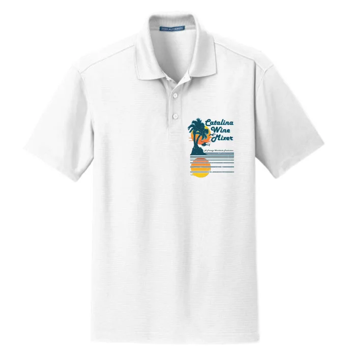 Catalina Mixer Wine Dry Zone Grid Performance Polo