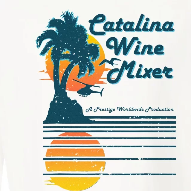 Catalina Mixer Wine Cropped Pullover Crew