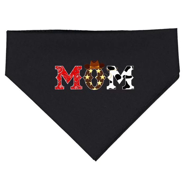 Cowboy Mom Western Rodeo Theme Kids Birthday Party Matching USA-Made Doggie Bandana