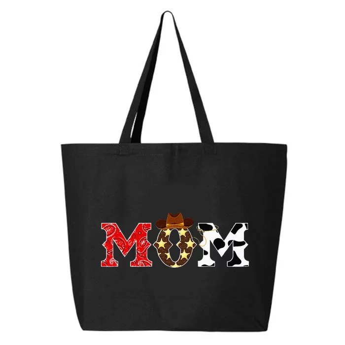 Cowboy Mom Western Rodeo Theme Kids Birthday Party Matching 25L Jumbo Tote