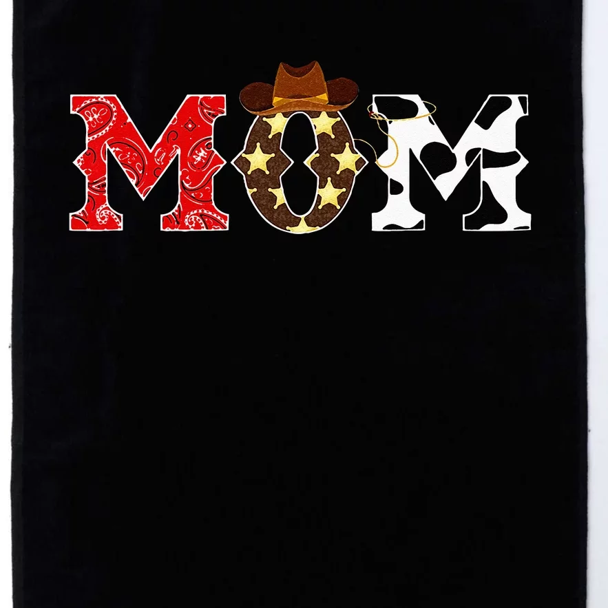 Cowboy Mom Western Rodeo Theme Kids Birthday Party Matching Platinum Collection Golf Towel