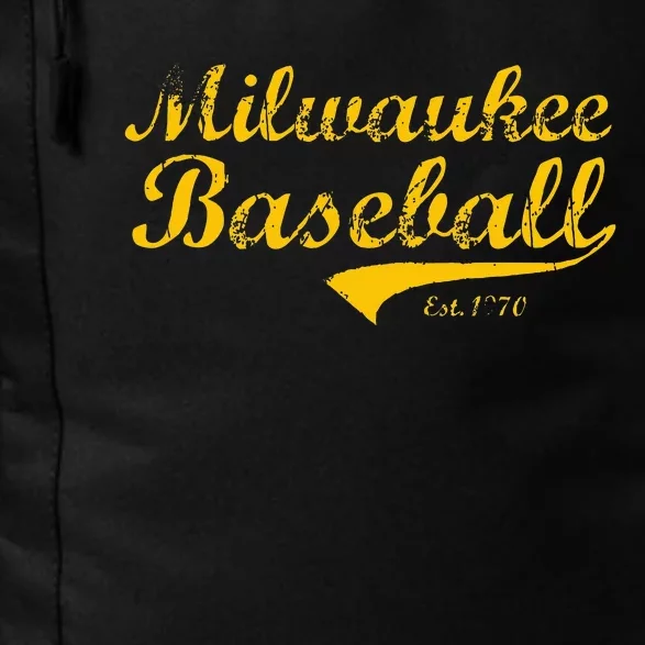 Classic Milwaukee Wisconsin Baseball Fan Daily Commute Backpack