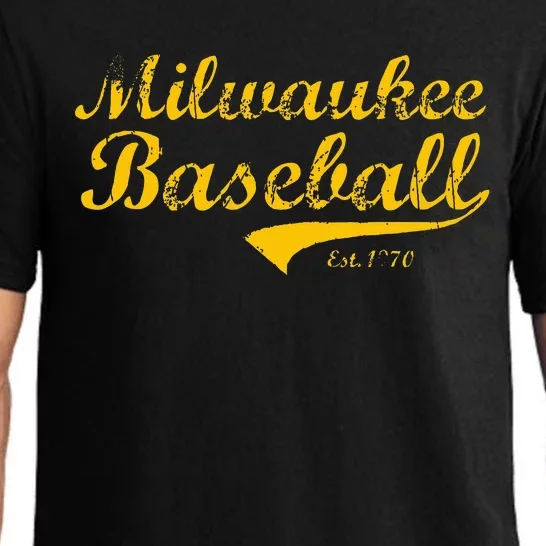 Classic Milwaukee Wisconsin Baseball Fan Pajama Set