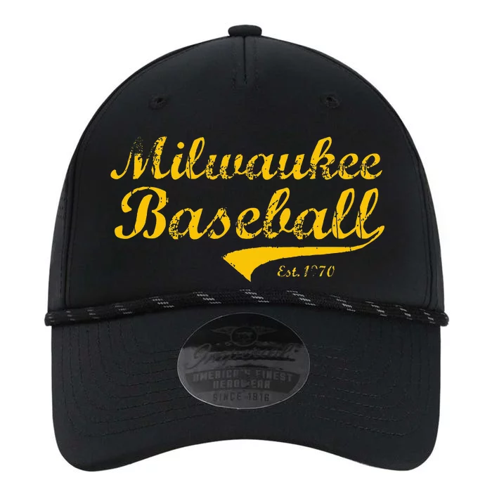 Classic Milwaukee Wisconsin Baseball Fan Performance The Dyno Cap