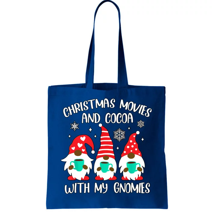 Christmas Movies With My Gnomies African American Gnome Gift Tote Bag