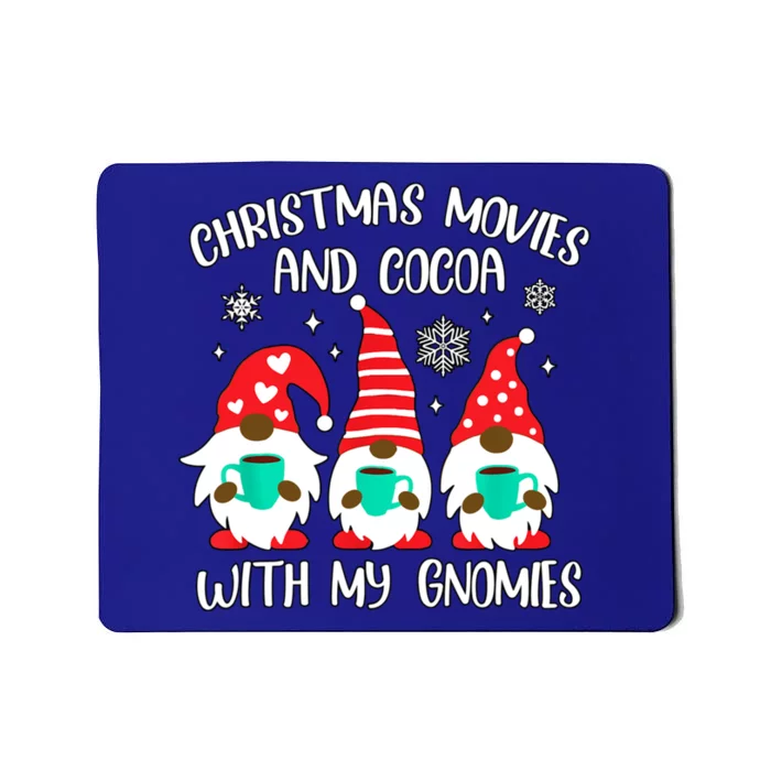 Christmas Movies With My Gnomies African American Gnome Cute Gift Mousepad