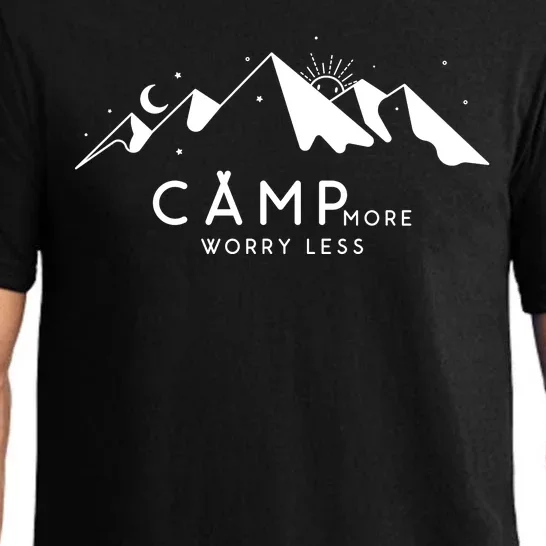 Camp More Worry Less Mountain Nature Pajama Set