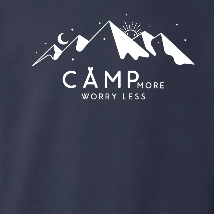 Camp More Worry Less Mountain Nature Toddler Hoodie