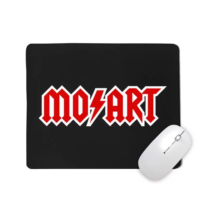 Classical Music Wolfgang Amadeus Mozart Music Hard Rock Logo Mousepad