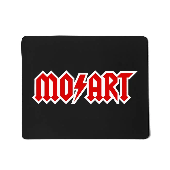 Classical Music Wolfgang Amadeus Mozart Music Hard Rock Logo Mousepad