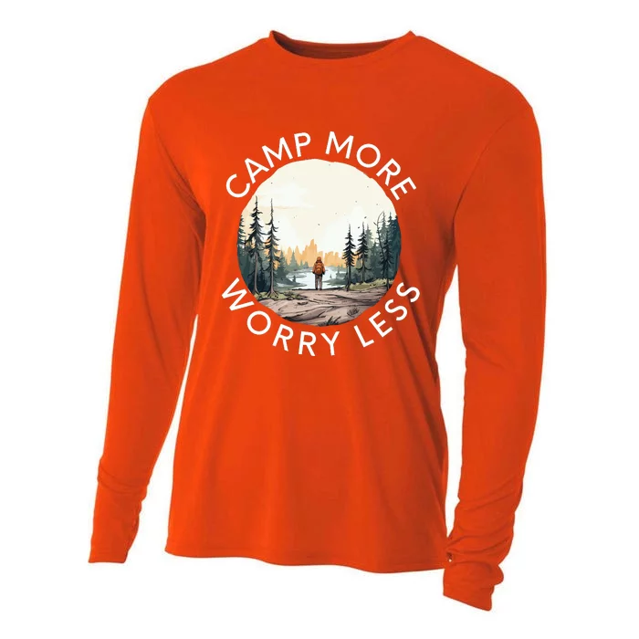 Camp More Worry Less Cooling Performance Long Sleeve Crew