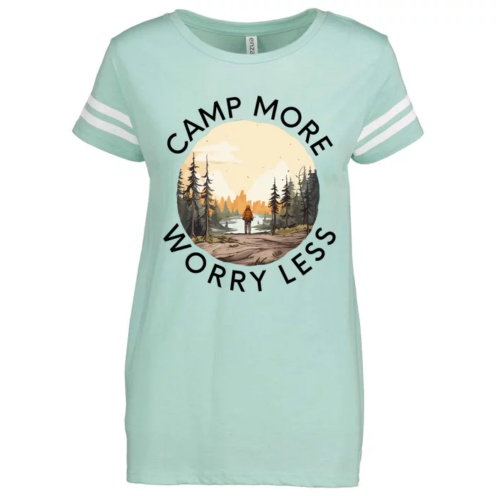 Camp More Worry Less Enza Ladies Jersey Football T-Shirt