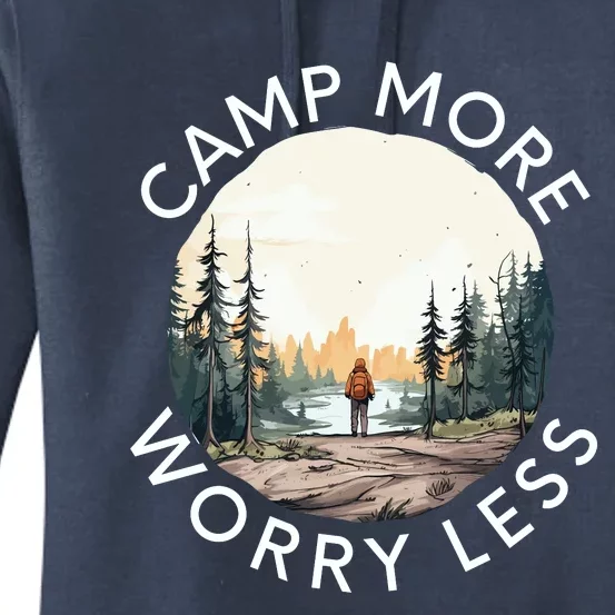 Camp More Worry Less Women's Pullover Hoodie