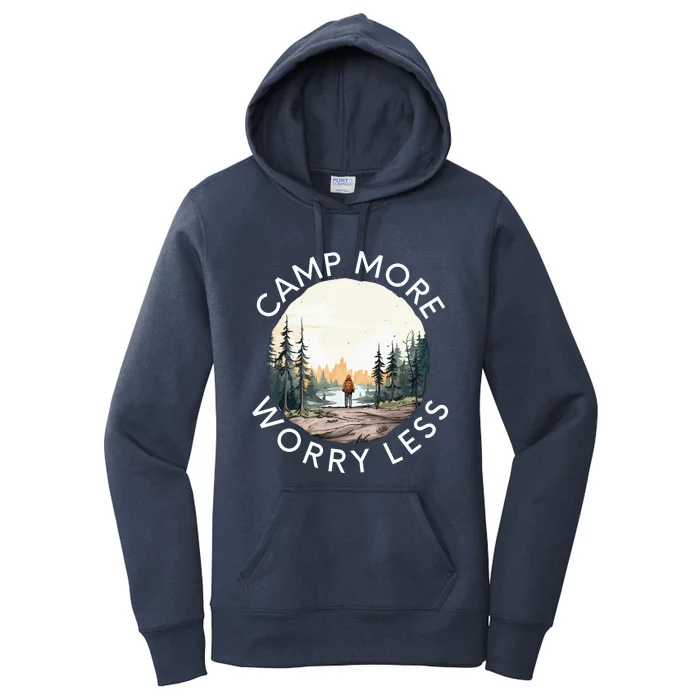 Camp More Worry Less Women's Pullover Hoodie