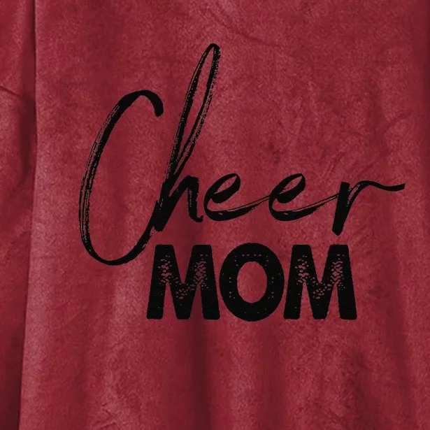 Cheer Mom Women Funny Mothers Day Party Gifts Hooded Wearable Blanket