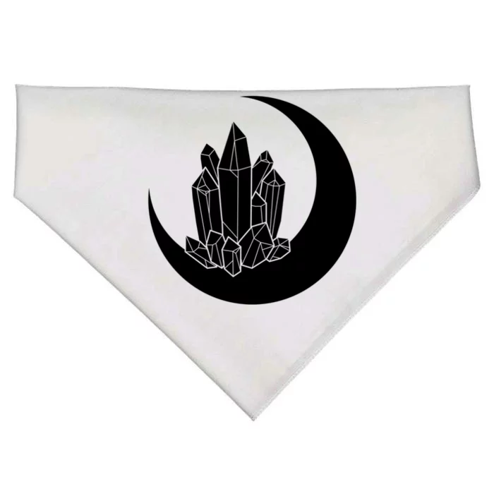 Crystal Moon Witch Wicca Witchcraft Witch Witches Moon Gift USA-Made Doggie Bandana