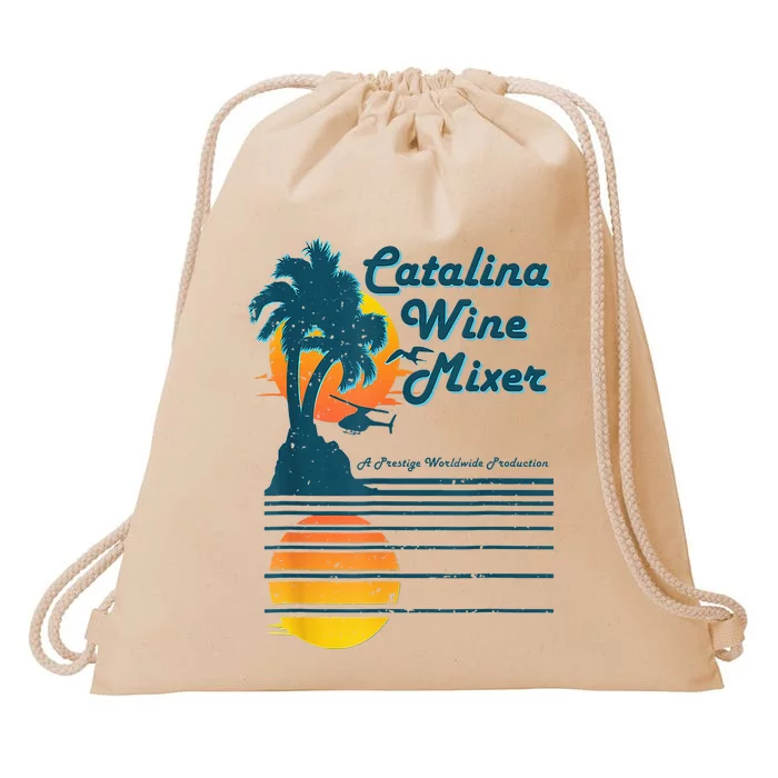 Catalina Mixer Wine Drawstring Bag