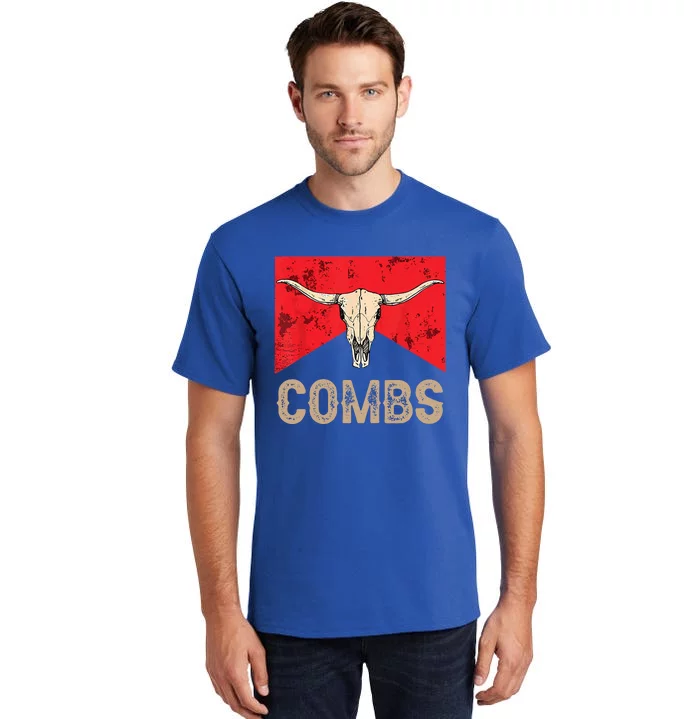 Country Music Western Cow Skull Cowboy Tall T-Shirt