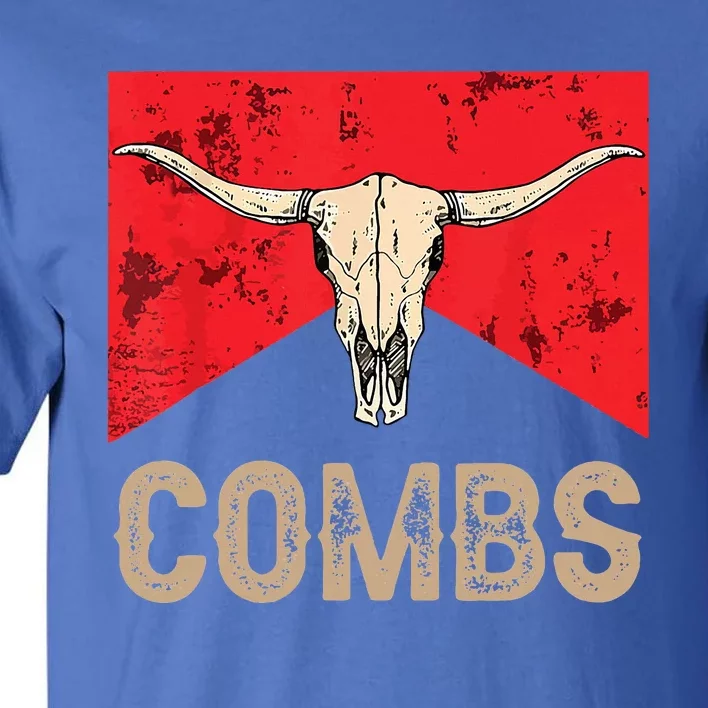 Country Music Western Cow Skull Cowboy Tall T-Shirt