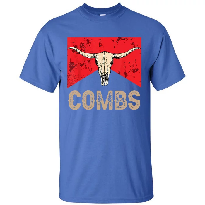 Country Music Western Cow Skull Cowboy Tall T-Shirt