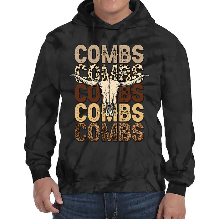 Country Music Western Cow Skull Cowboy Tie Dye Hoodie