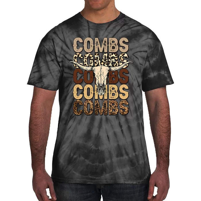 Country Music Western Cow Skull Cowboy Tie-Dye T-Shirt