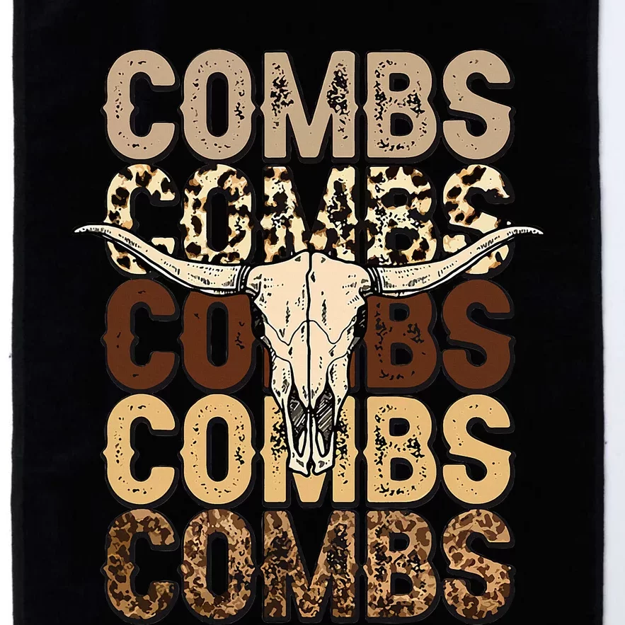 Country Music Western Cow Skull Cowboy Platinum Collection Golf Towel