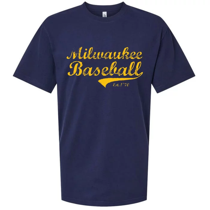 Classic Milwaukee Wisconsin Baseball Fan Retro Vintage Sueded Cloud Jersey T-Shirt