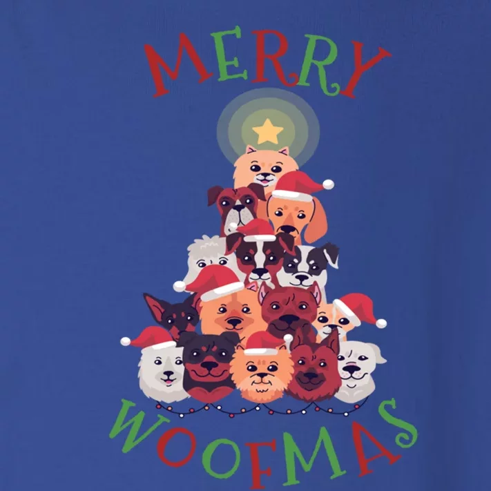 Cute Merry Woofmas Dog Xmas Tree Gift Toddler Long Sleeve Shirt