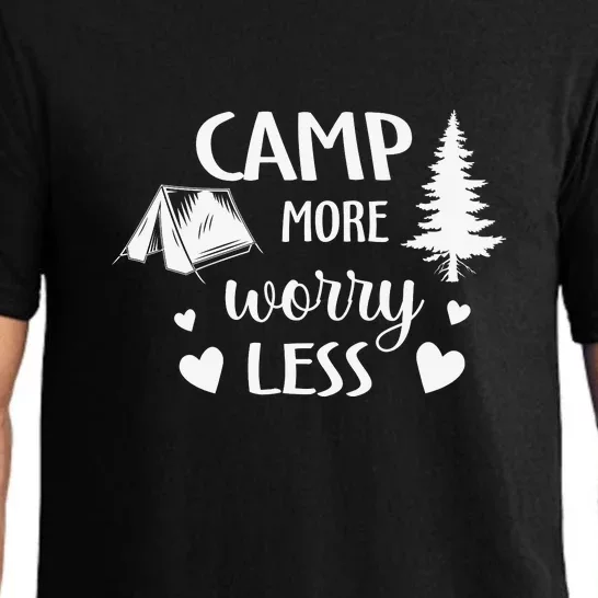 Camp More Worry Less Camping Lover Gift Wilderness Pajama Set