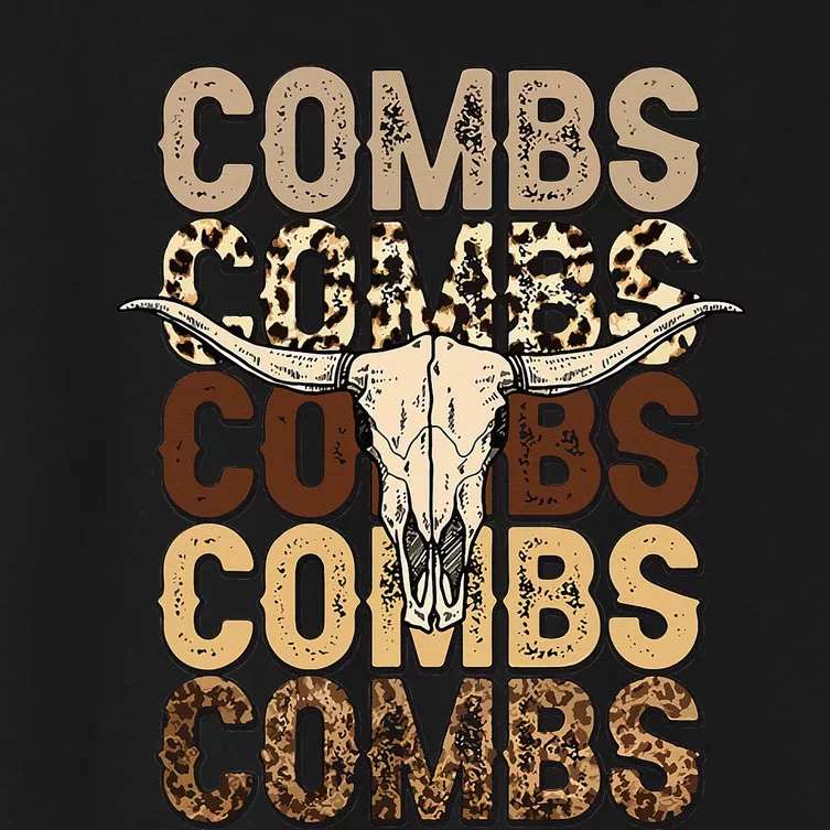 Country Music Western Cow Skull Women's Crop Top Tee