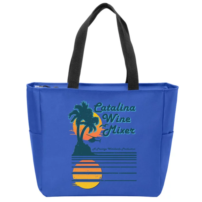 Catalina Mixer Wine Gift Zip Tote Bag