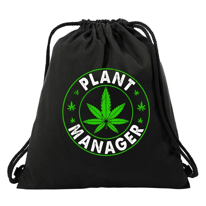 Cannabis Marijuana Weed Funny Plant Manager Smoke Stoner Drawstring Bag