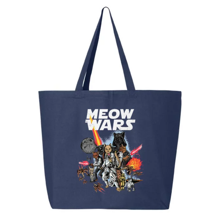 Cat Meow Wars Funny Cat Wars Cat 25L Jumbo Tote