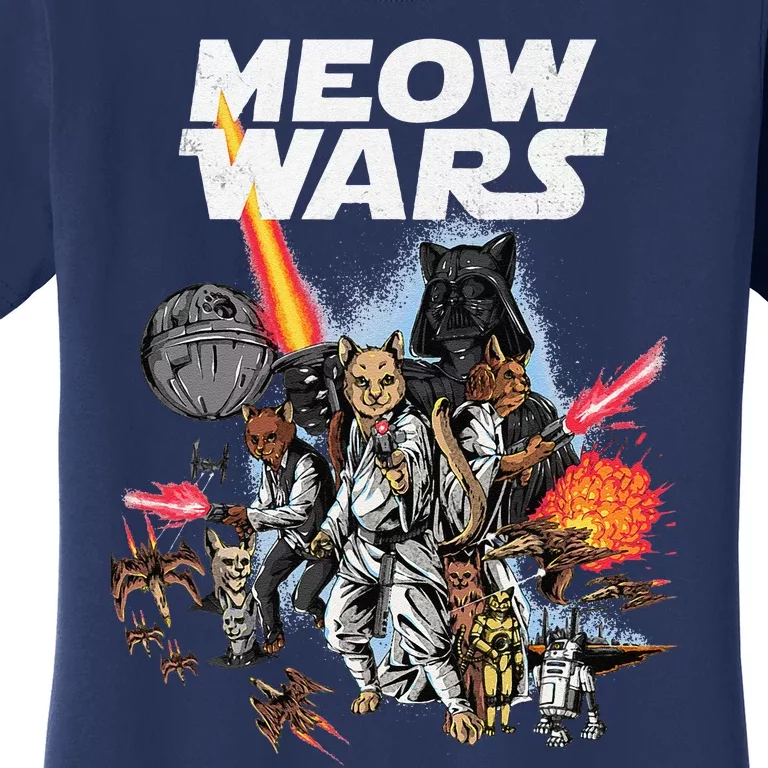 Cat Meow Wars Funny Cat Wars Cat Women's T-Shirt