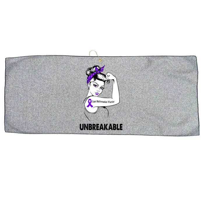 Chiari Malformation Warrior Unbreakable Gift Awareness Cool Gift Large Microfiber Waffle Golf Towel