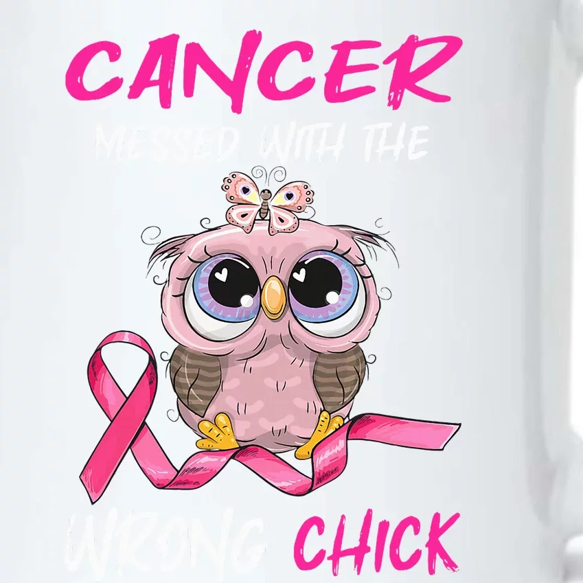 Cancer Messed With The Wrong Chick Cute Breast Cancer Gifts Black Color Changing Mug