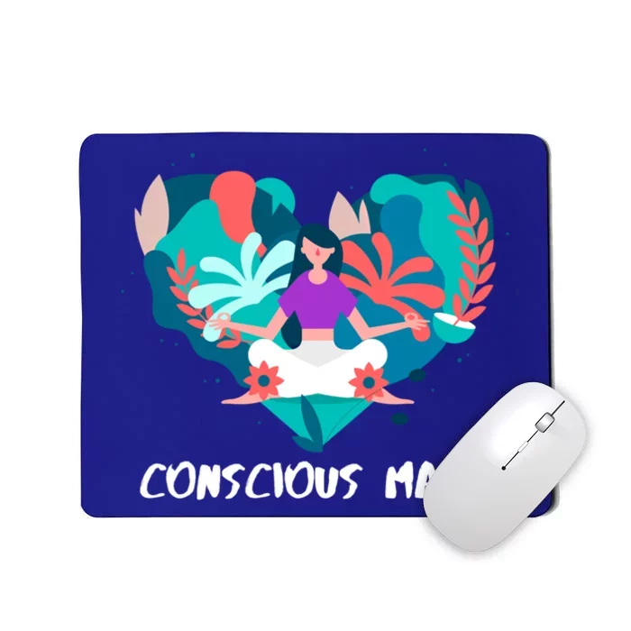 Conscious Mama Yoga Mom Gift Mousepad