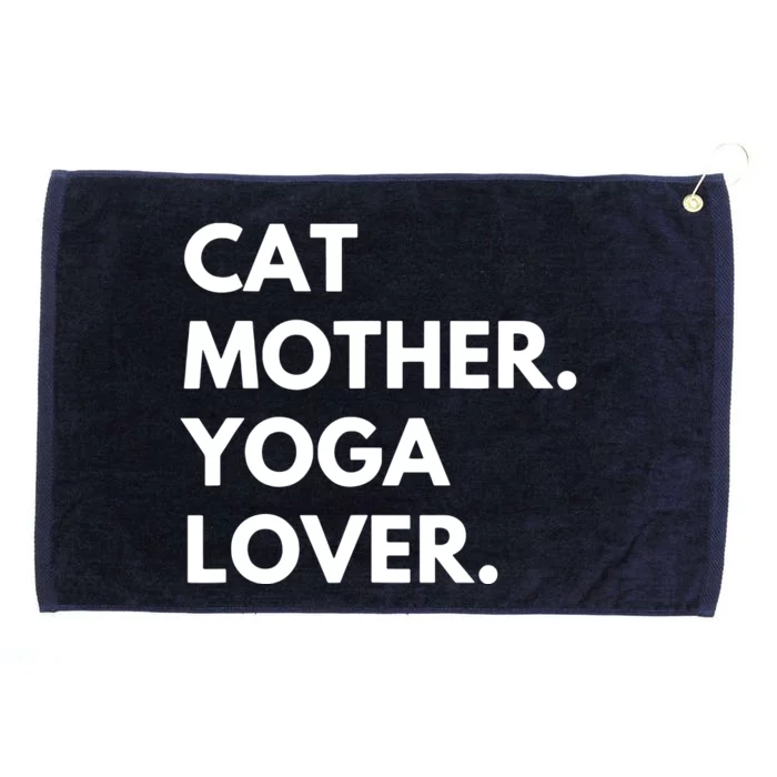 Cat Mother Yoga Lover Funny Cat Owner Grommeted Golf Towel