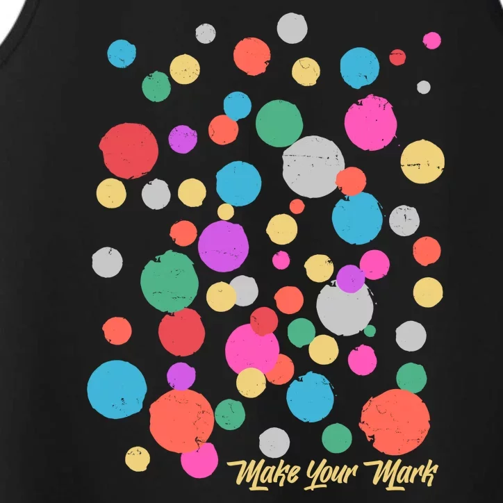 Cute Make You Mark International Dot Day Performance Tank