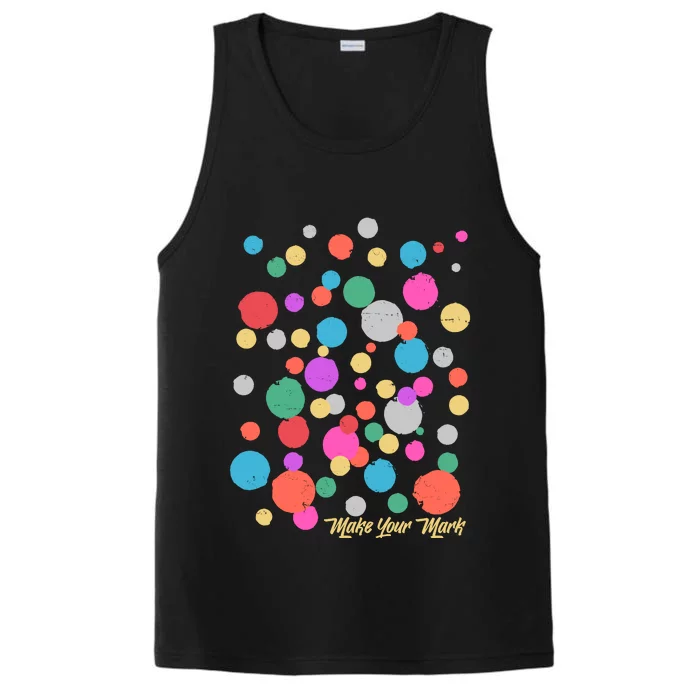 Cute Make You Mark International Dot Day Performance Tank