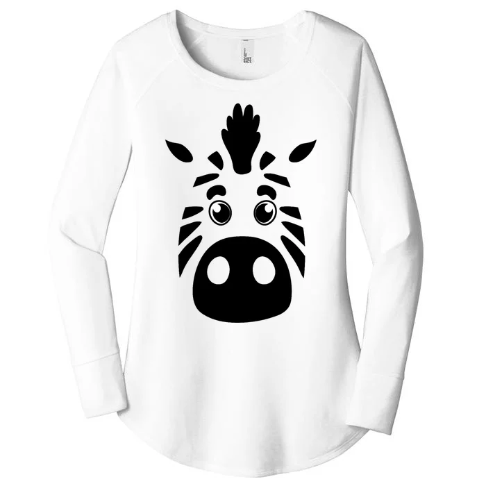 Cool Mountain Zebra Gift For Animal Lovers Women's Perfect Tri Tunic Long Sleeve Shirt