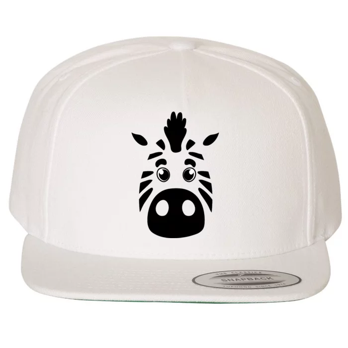 Cool Mountain Zebra Gift For Animal Lovers Wool Snapback Cap