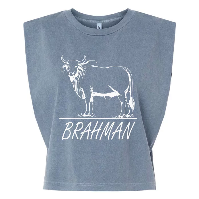 Cow Milk Zebu Cattle Brahma Bulls Brahman Garment-Dyed Women's Muscle Tee