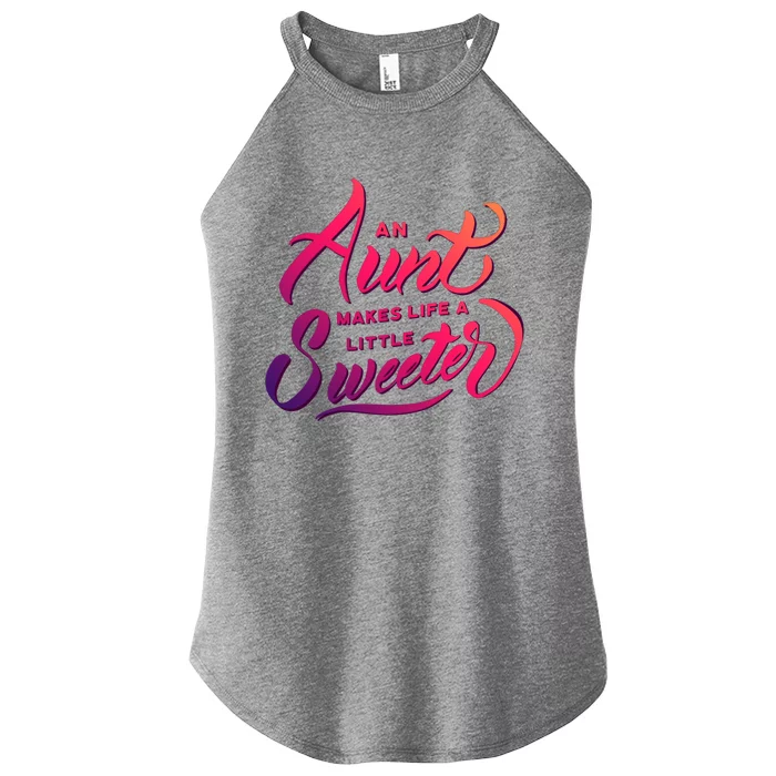 Cute Nieces And Nephews Aunt Auntie Great Gift Women’s Perfect Tri Rocker Tank